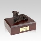 Border Collie Bronze Medium Dog Urn