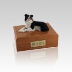 Border Collie Lying Small Dog Urn