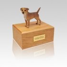Border Terrier Grizzle Small Dog Urn
