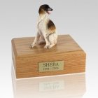 Borzoi Sitting Dog Urns