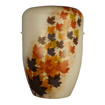 Fall Leaves Biodegradable Urn