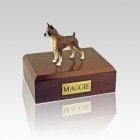 Boxer Brindle Ears Up Medium Dog Urn