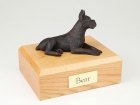 Boxer Bronze Ears Up Small Dog Urn