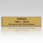 Brass Pet Urn Plaque