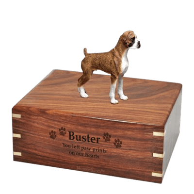 Brindle Boxer Large Doggy Urn