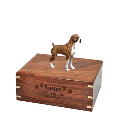 Brindle Boxer Small Doggy Urn