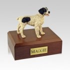 Brittany Black Medium Dog Urn