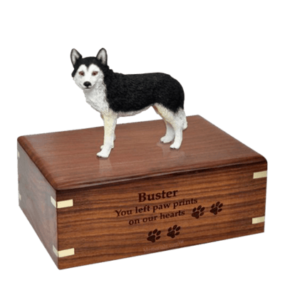 Brown Eyed Husky Large Doggy Urn