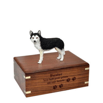 Brown Eyed Husky Small Doggy Urn