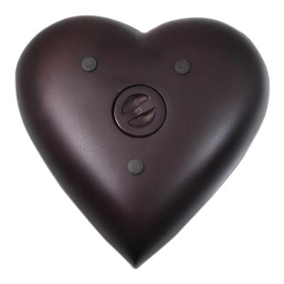 Brown Heart Pet Cremation Urn