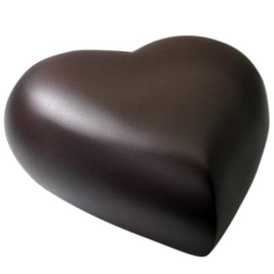 Brown Heart Pet Cremation Urn