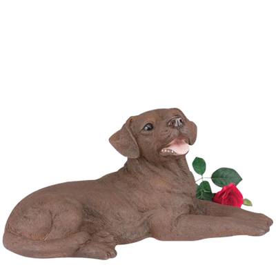 Chocolate Lab Dog Cremation Urn