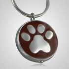 Brown Paw Cremation Keychain