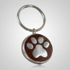 Brown Paw Cremation Keychain