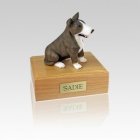 Bull Terrier Brindle & White Small Dog Urn