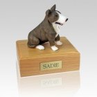 Bull Terrier Brindle & White X Large Dog Urn