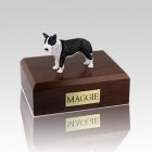 Bull Terrier Brindle Standing Large Dog Urn