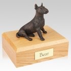 Bull Terrier Bronze X Large Dog Urn