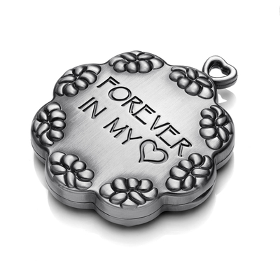 Forever Heart Silver Cremation Note Keepsake