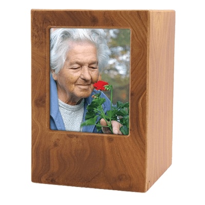 Natural Eternity Large Photo Wood Urn