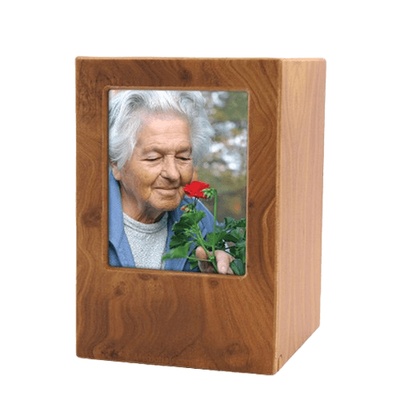 Natural Eternity Medium Photo Wood Urn