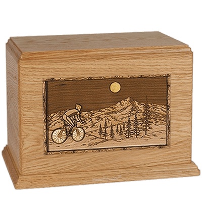 Cycling Oak Companion Urn