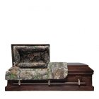 Camo Wood Large Child Casket