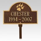 Canine Pet Memorial Plaques