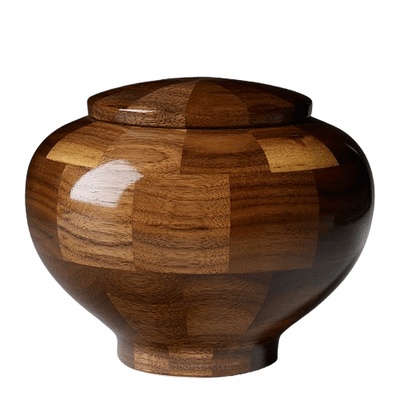 Canton Medium Wood Urn