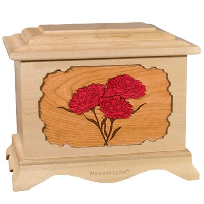 Carnation Maple Cremation Urn