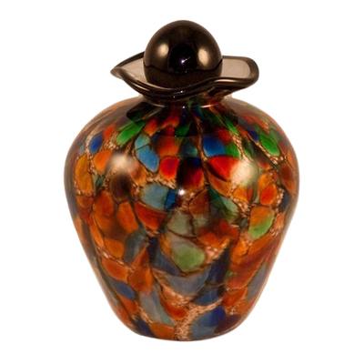 Carousal Glass Pet Cremation Urn