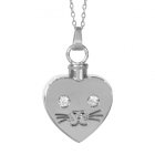 Cat Heart Cremation Jewelry