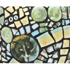 Cat Mosaic Cremation Urn