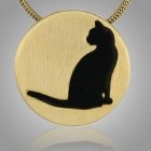 Cat Signet Bronze Keepsake Pendant