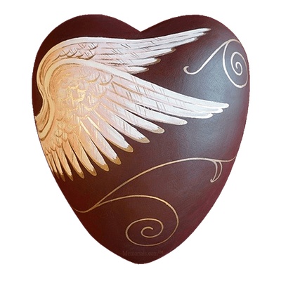 Celestial Ceramic Heart Urn