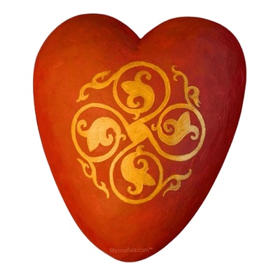 Celtic Ceramic Heart Urn
