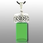 Celtic Green Pet Cremation Necklace