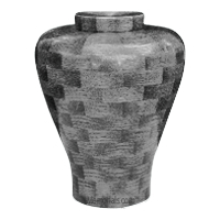 Charcoal Large Wood Urn