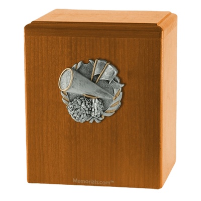 Cheerleader Oak Cremation Urn