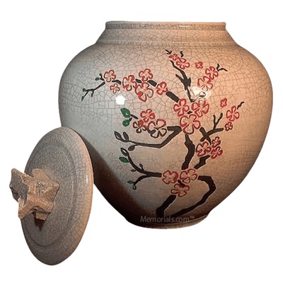 Cherry Blossom Cremation Urn