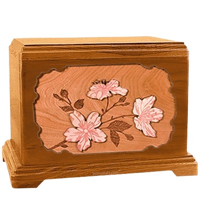 Cherry Blossom Mahogany Hampton Cremation Urn