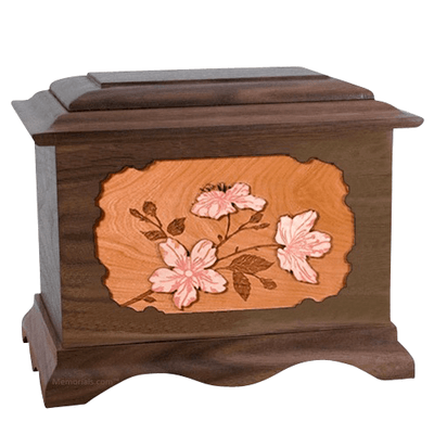 Cherry Blossom Wood Cremation Urns