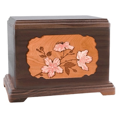 Cherry Blossom Walnut Hampton Cremation Urn