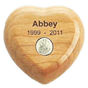 Cherry Heart Print Keepsake Urn