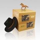 Chesnut Running Full Size Large Horse Urn