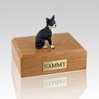 Chihuahua Black & White X Large Dog Urn