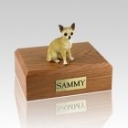 Chihuahua White & Tan X Large Dog Urn