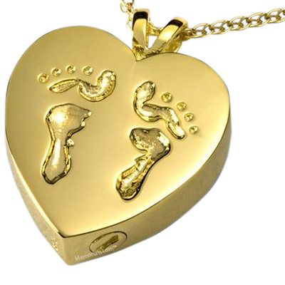 Child Feet Cremation Pendant II