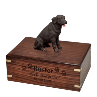 Chocolate Labrador Large Doggy Urn