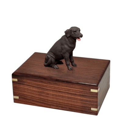 Chocolate Labrador Medium Doggy Urn